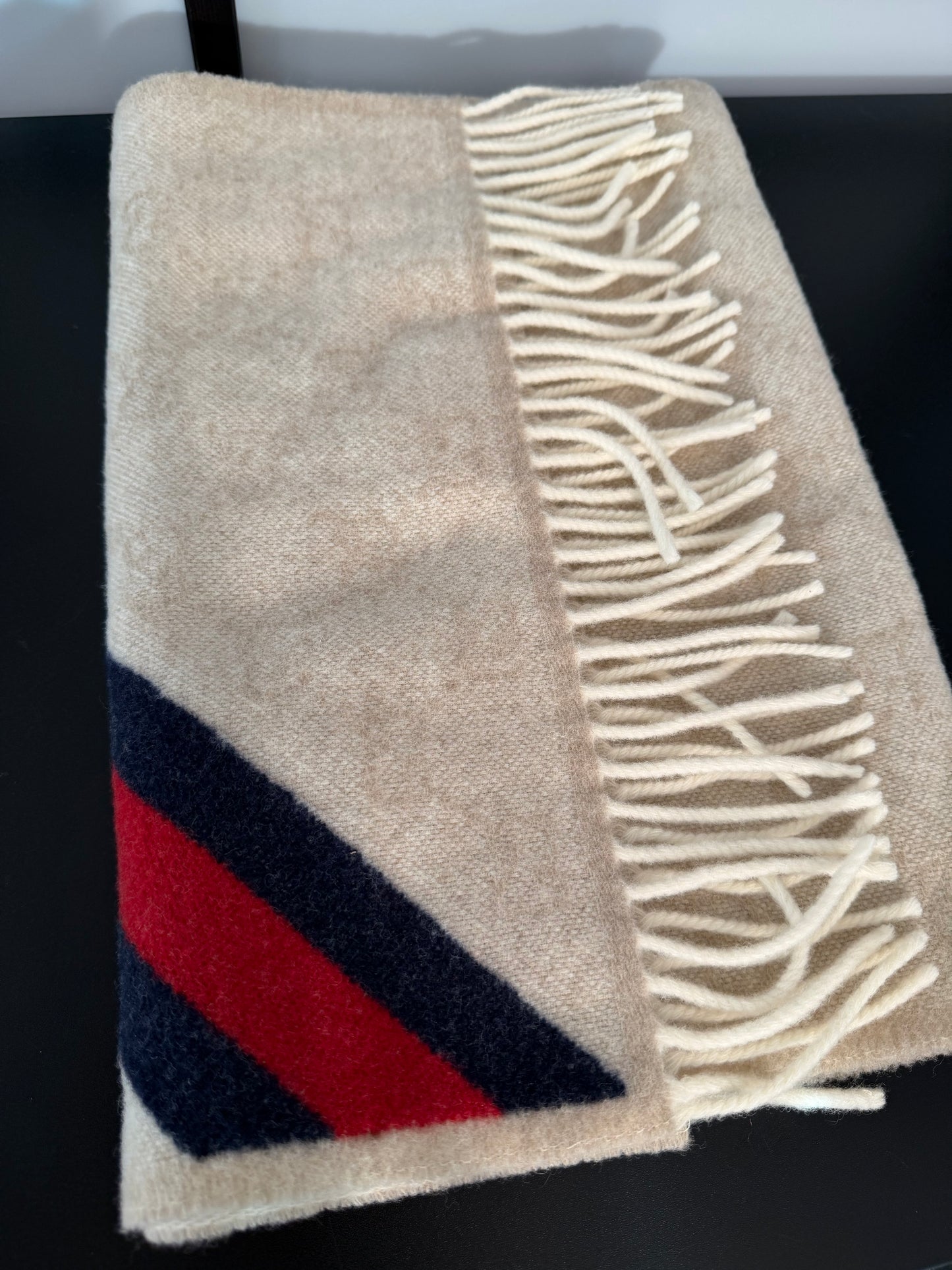 Gucci GG Nikky Wool Monogram Scarf