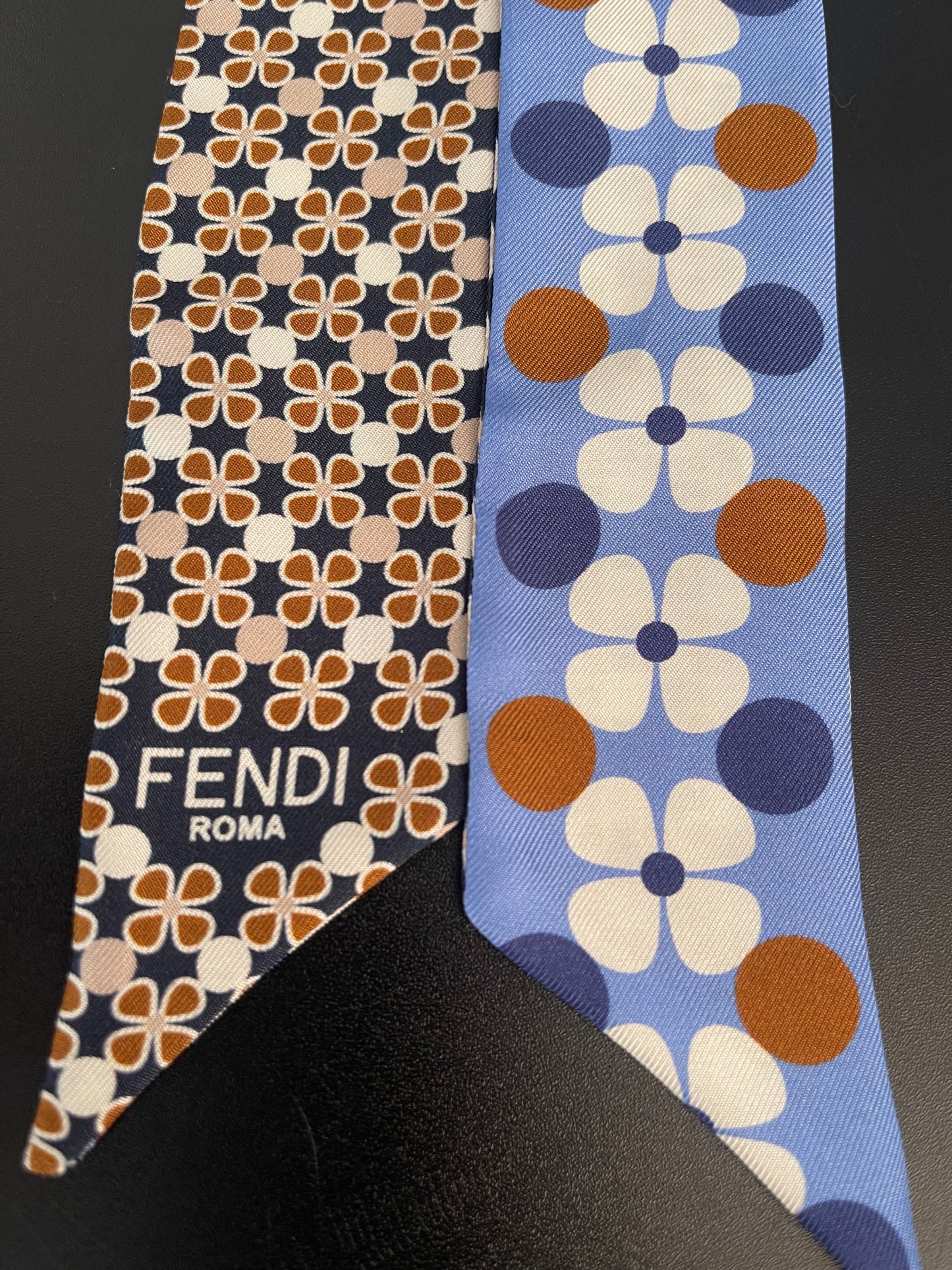 Pre-Owned Fendi Multicolored Silk Twilly/Bandeau