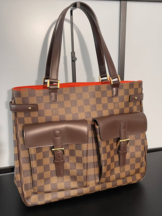 Pre-Owned Louis Vuitton Brown Damier Ebene Uzes Shoulder Handbag