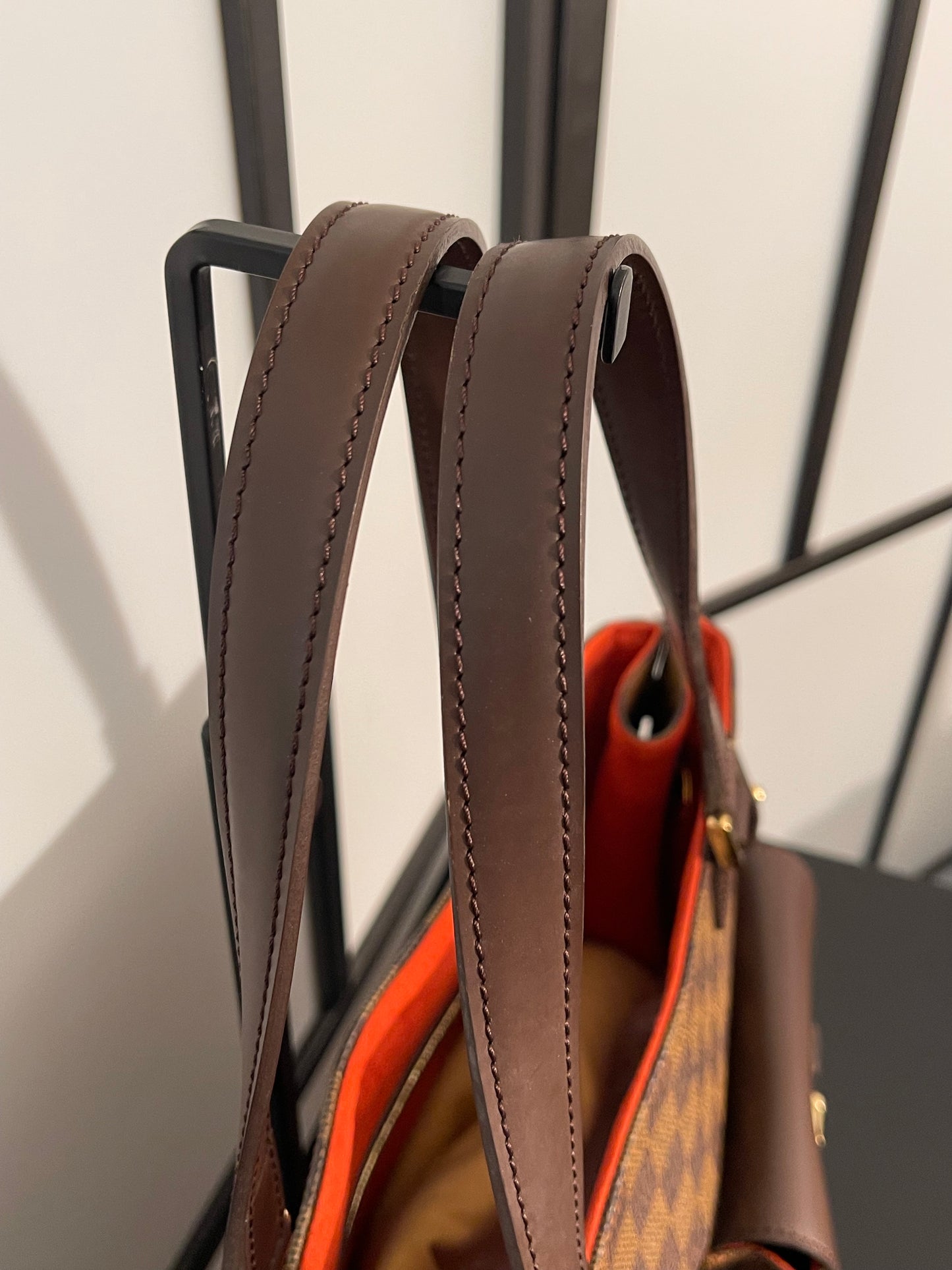 Pre-Owned Louis Vuitton Brown Damier Ebene Uzes Shoulder Handbag