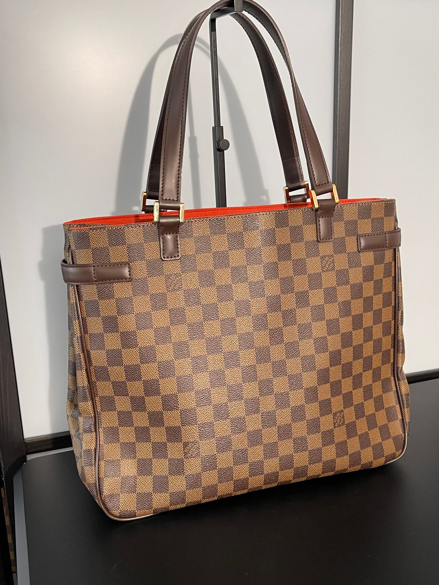 Pre-Owned Louis Vuitton Brown Damier Ebene Uzes Shoulder Handbag