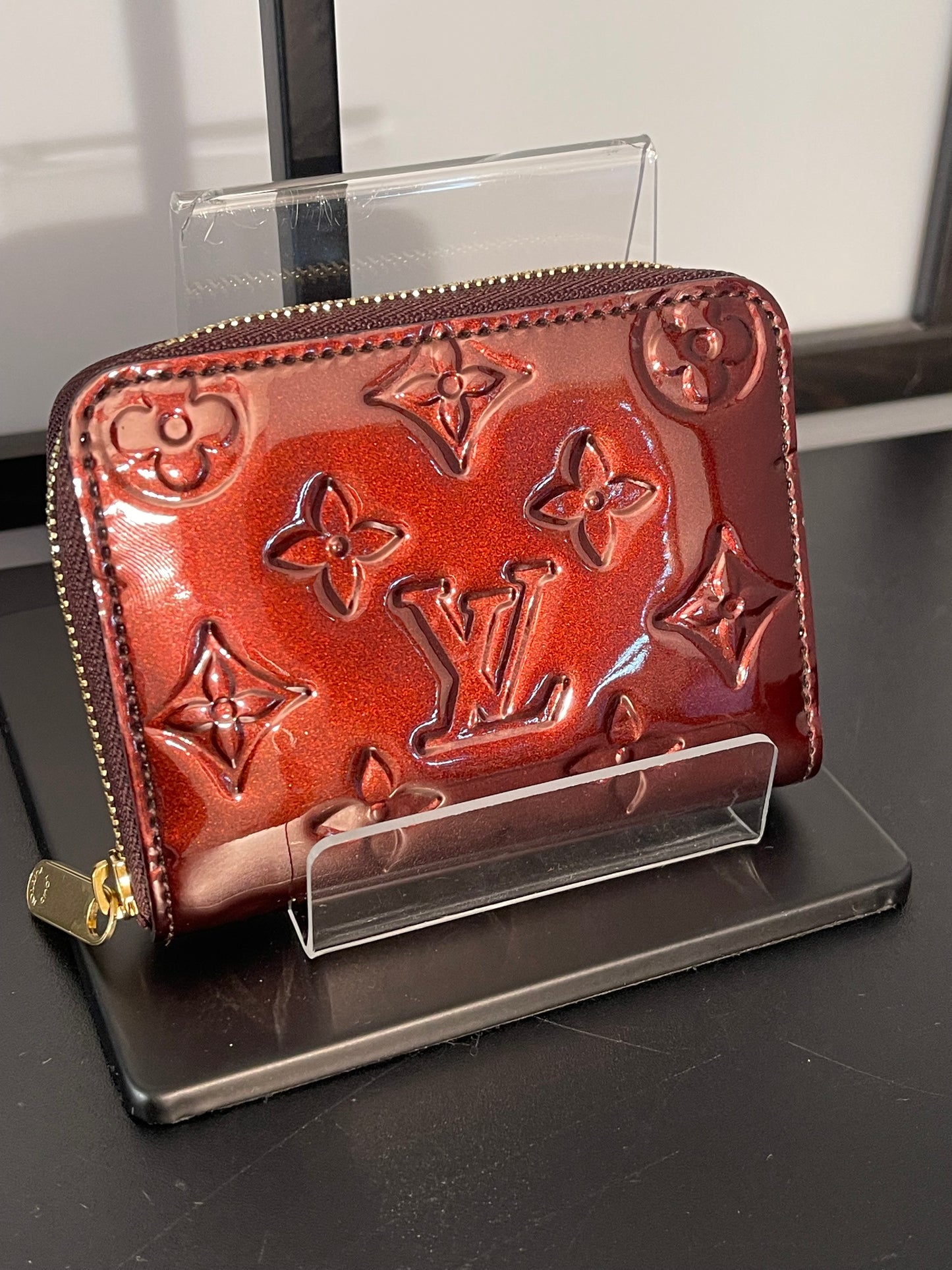 Pre Owned Louis Vuitton Vernis Compact Wallet