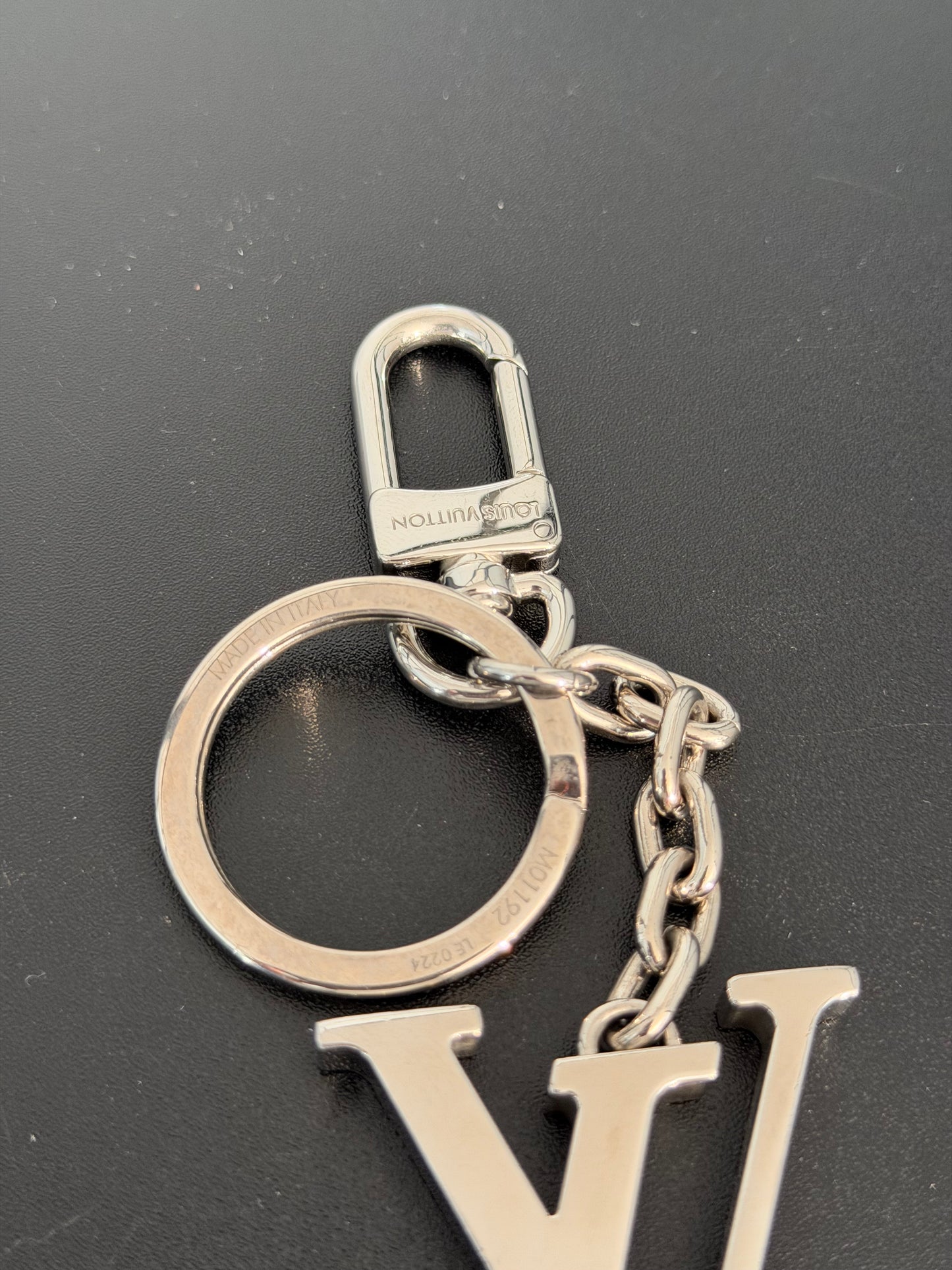 Louis Vuitton Pre-Owned Silver LV Initials Key Holder Bag Charm