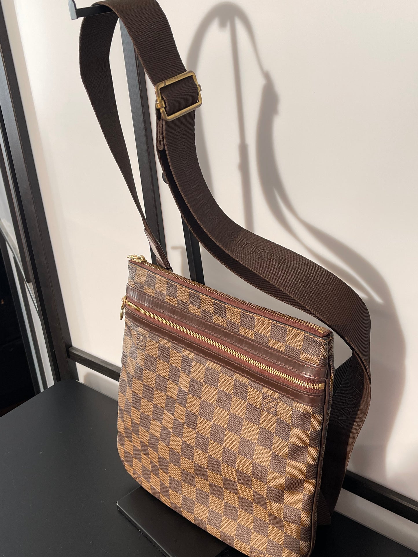 Louis Vuitton Brown Damier Ebene Bosphore Pouchette Bag