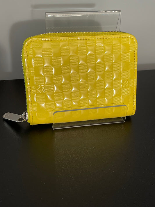 Pre-owned Louis Vuitton yellow facette zippy wallet