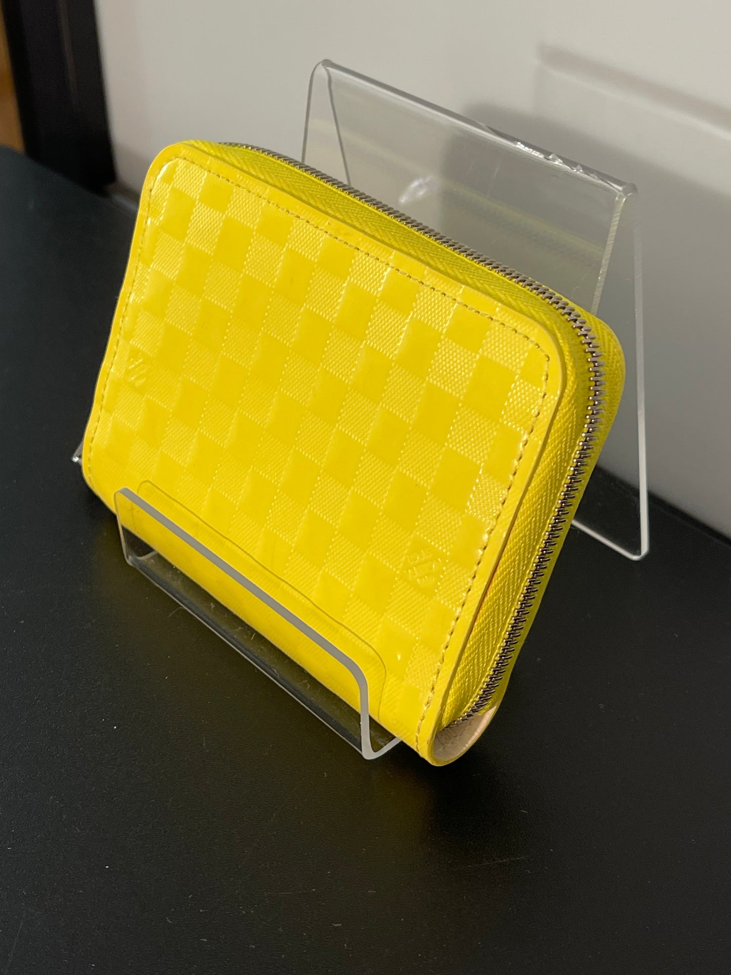 Pre-owned Louis Vuitton yellow facette zippy wallet