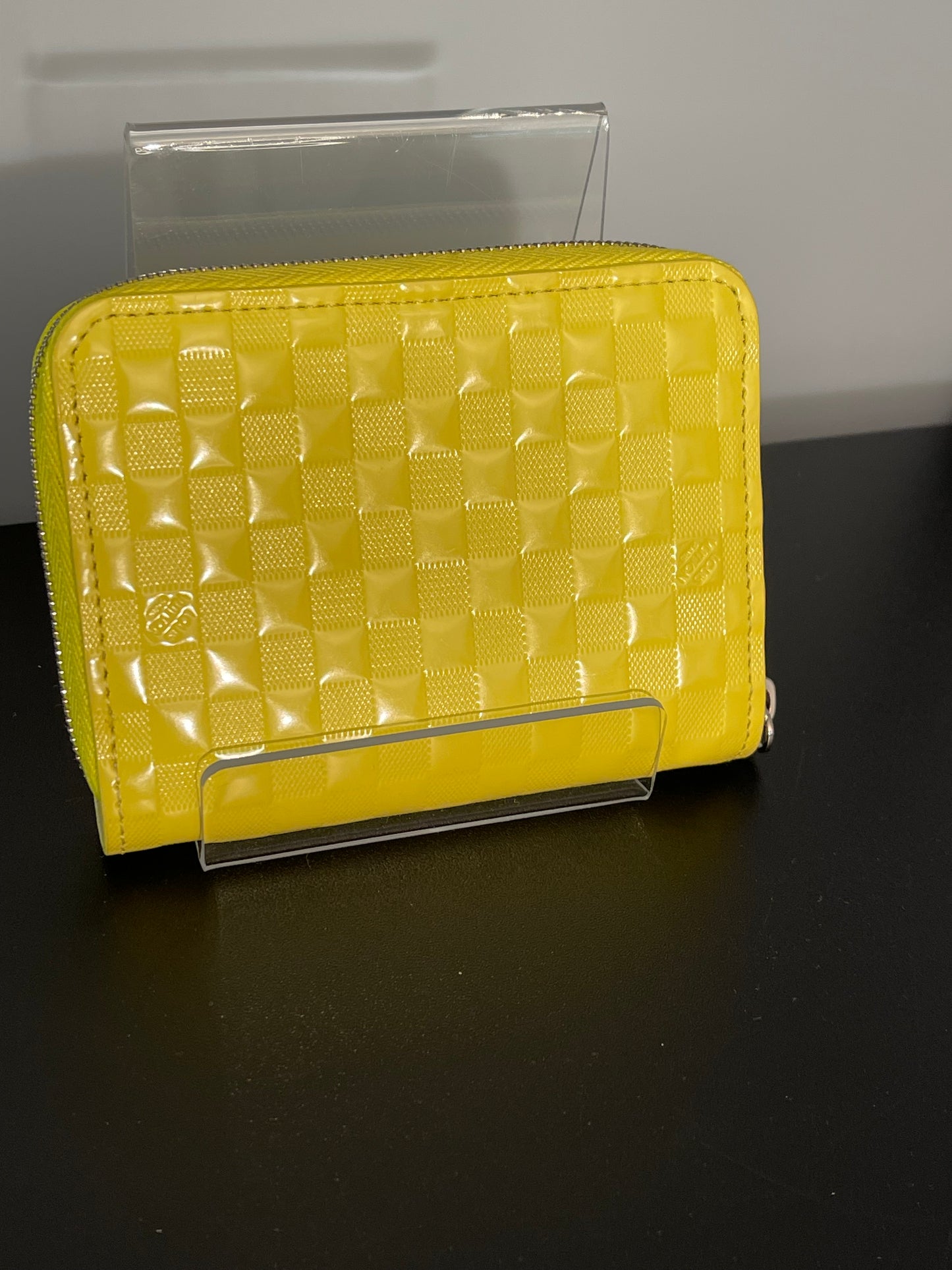 Pre-owned Louis Vuitton yellow facette zippy wallet